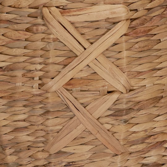 Household Essentials 16" X-Weave Round Wicker Floor Basket